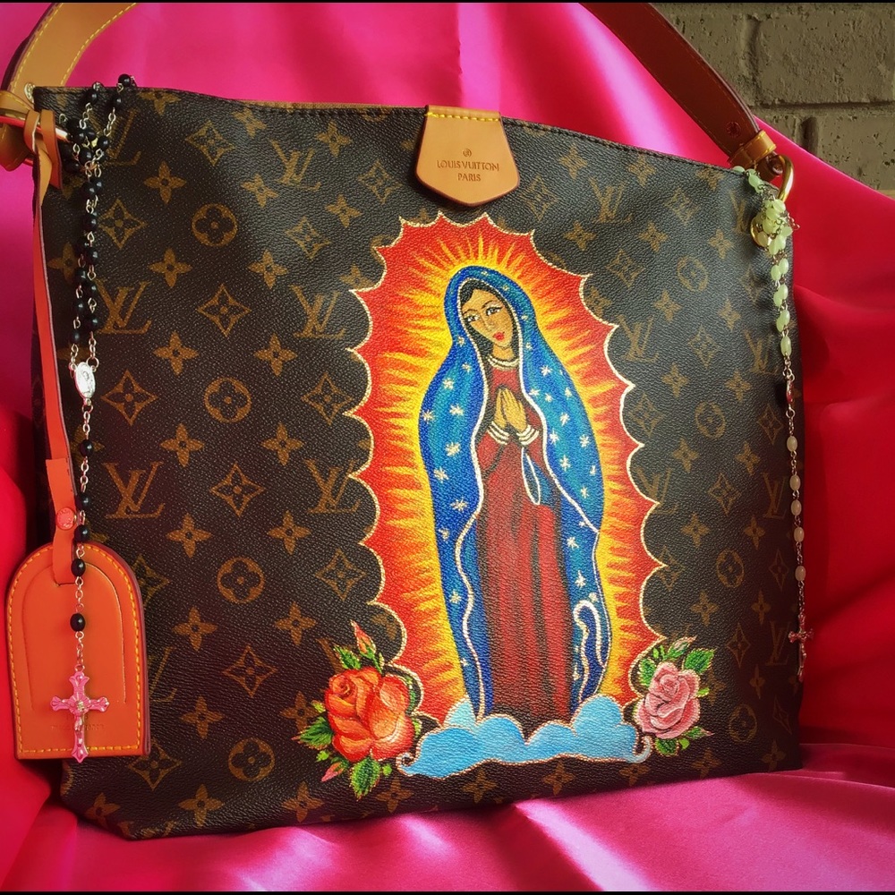 Handpntd Designer Purse “Lady of the Guadalupe”